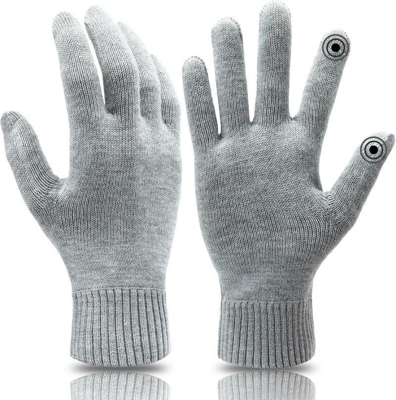 Wander Merino Wool Running Gloves for Winter Lightweight Touchscreen Thermal Knit Glove for Men&Women Upgraded - Image 1